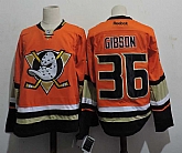 Anaheim Ducks #36 John Gibson Orange Stitched Hockey Jersey,baseball caps,new era cap wholesale,wholesale hats